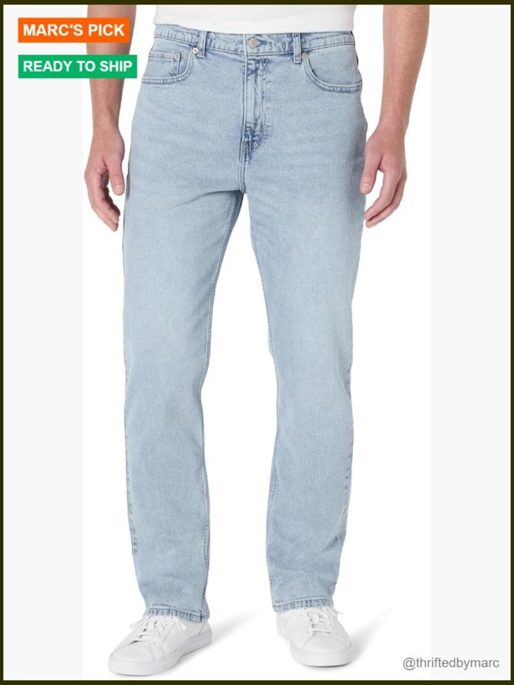 Men's Relaxed-Fit Jeans - Heavyweight Rigid Denim - Size 32x28